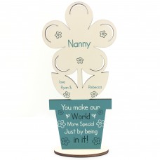 Personalised Nanny Gift For Birthday Mothers Day Flower Thankyou