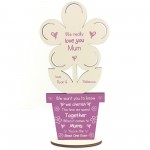Personalised Mum Poem Mothers Day Birthday Gift For Mum Flower