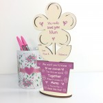 Personalised Mum Poem Mothers Day Birthday Gift For Mum Flower