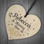Personalised 40th Birthday Gifts For Friend Mum Auntie Wooden
