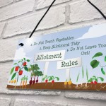 Allotment Rules Sign Garden Summerhouse Shed Sign Mum Nan Dad