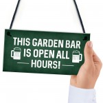 Novelty Home Bar Garden Summerhouse Shed Man Cave Sign Alcohol