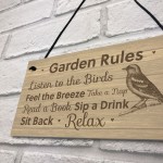 Garden Rules Sign Shabby Chic Garden Summerhouse Shed Sign