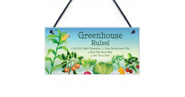 Plantsrules Sign Greenhouse Rules Sign Garden Summerhouse Shed Sign Gardner Gift