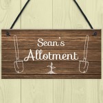 Personalised Allotment Sign Hanging Garden Shed Summerhouse Gift