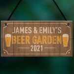 Beer Garden Sign Personalised Man Cave Sign Alcohol Beer Gift