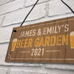 Beer Garden Sign Personalised Man Cave Sign Alcohol Beer Gift