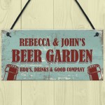Personalised Beer Garden Outdoor Garden Man Cave Sign Alcohol