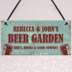 Personalised Beer Garden Outdoor Garden Man Cave Sign Alcohol