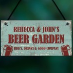 Personalised Beer Garden Outdoor Garden Man Cave Sign Alcohol