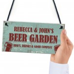 Personalised Beer Garden Outdoor Garden Man Cave Sign Alcohol