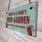 Personalised Beer Garden Outdoor Garden Man Cave Sign Alcohol