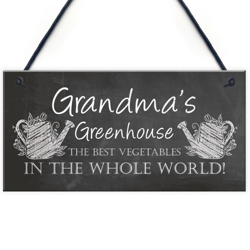 Personalised Greenhouse Sign Garden Plaque Mum Nan Nanny Gift