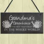 Personalised Greenhouse Sign Garden Plaque Mum Nan Nanny Gift