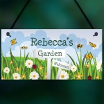 Garden Plaque Summer House Sign Personalised Welcome Sign