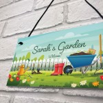 Garden Plaque Hanging Outdoor Sign Personalied Gift For Her