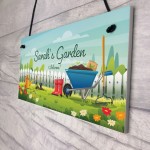 Garden Plaque Hanging Outdoor Sign Personalied Gift For Her