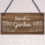 Garden Sign Shabby Chic Summerhouse Shed Sign Personalised