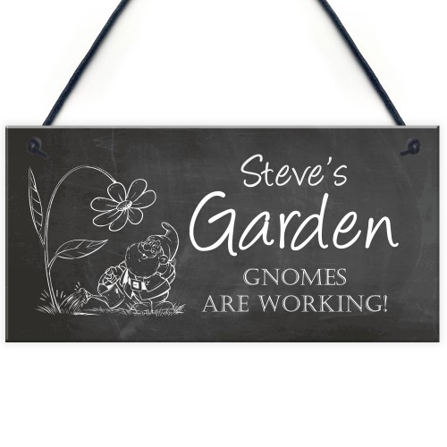 Novelty Garden Sign Personalised Summerhouse Sign Gnomes Sign