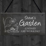 Novelty Garden Sign Personalised Summerhouse Sign Gnomes Sign