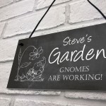 Novelty Garden Sign Personalised Summerhouse Sign Gnomes Sign