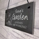 Novelty Garden Sign Personalised Summerhouse Sign Gnomes Sign