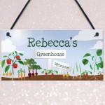 Greenhouse Sign For Garden Personalised Welcome Sign Home Gift