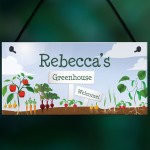 Greenhouse Sign For Garden Personalised Welcome Sign Home Gift