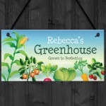 Personalised Greenhouse Sign For Garden Shed Outdoor Plaque