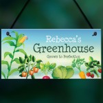 Personalised Greenhouse Sign For Garden Shed Outdoor Plaque