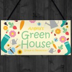Personalised Gift For Mum Nan Greenhouse Sign Garden Shed Plaque