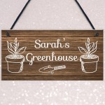 Novelty Greenhouse Sign Rustic Garden Summerhouse Sign Friend 