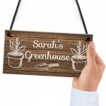 Novelty Greenhouse Sign Rustic Garden Summerhouse Sign Friend 