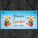 Personalised Garden Plaque Hanging Summerhouse Sign Friendship