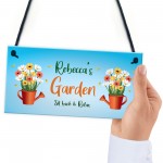 Personalised Garden Plaque Hanging Summerhouse Sign Friendship