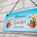 Personalised Garden Plaque Hanging Summerhouse Sign Friendship