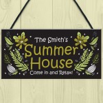 Personalised Summerhouse Sign Hanging Door Wall Sign Friend Gift