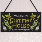 Personalised Summerhouse Sign Hanging Door Wall Sign Friend Gift