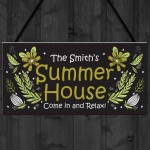 Personalised Summerhouse Sign Hanging Door Wall Sign Friend Gift