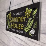 Personalised Summerhouse Sign Hanging Door Wall Sign Friend Gift