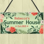 Personalised Summerhouse Door Sign Friendship Gift Home Gift