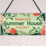 Personalised Summerhouse Door Sign Friendship Gift Home Gift