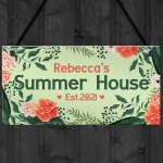 Personalised Summerhouse Door Sign Friendship Gift Home Gift