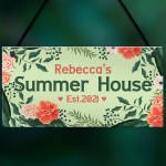 Personalised Summerhouse Door Sign Friendship Gift Home Gift