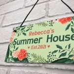 Personalised Summerhouse Door Sign Friendship Gift Home Gift