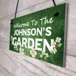 Personalised Garden Welcome Signs Novelty Garden Shed Decor