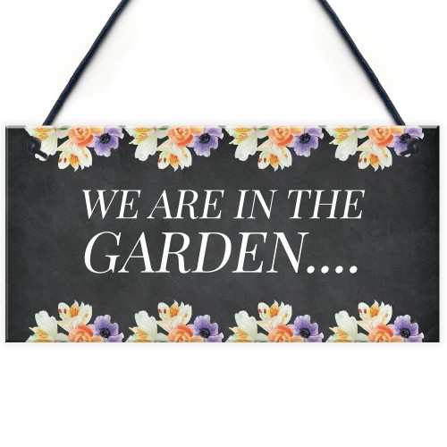 In The Garden Sign Novelty Home Garden Decor Gifts Garden Sign