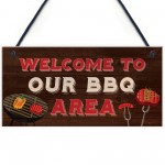 BBQ Home Decor Sign Novelty Barbecue Plaques For Garden