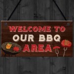BBQ Home Decor Sign Novelty Barbecue Plaques For Garden