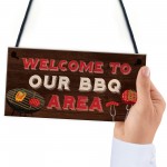 BBQ Home Decor Sign Novelty Barbecue Plaques For Garden